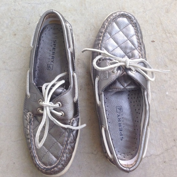 Sperry Shoes - Silver sperry size 8.5